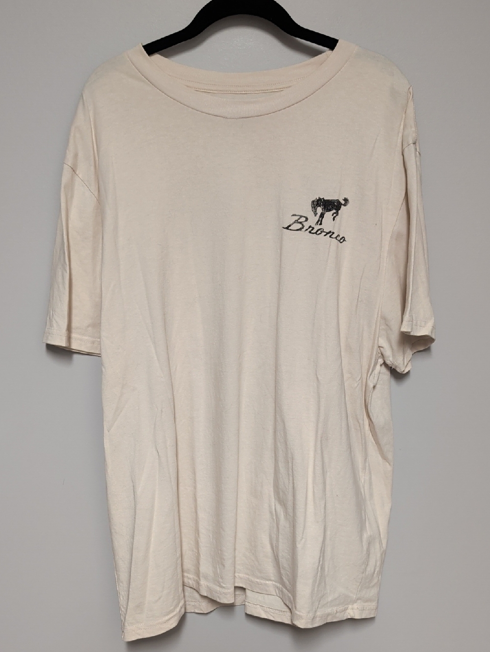 Bronco Logo Short-Sleeve Tee in Cream